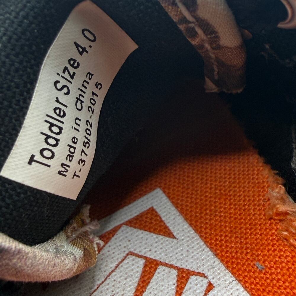 Vans ASPCA Lace Up Shoes Size 4.0 Toddler Color Brown w/ Cats Hard Model to Find - Picture 2 of 9